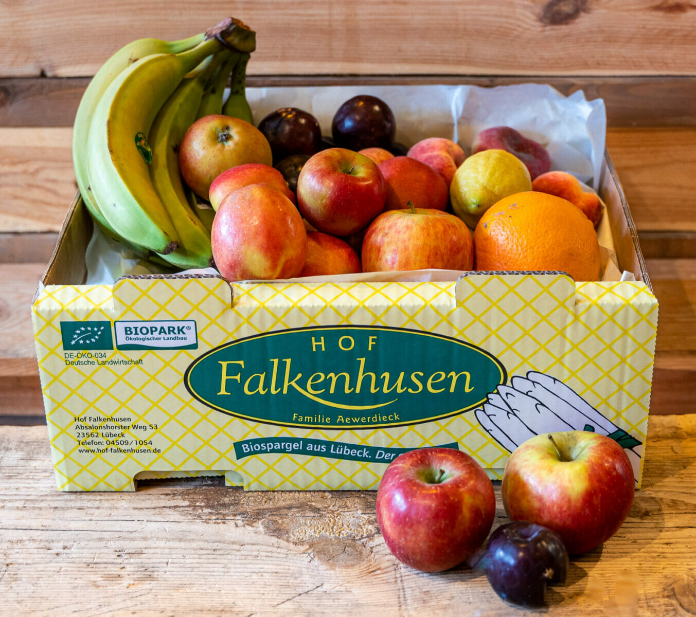 Hof Falkenhusen Obstkiste